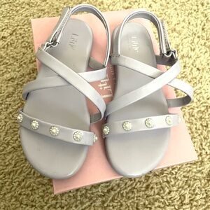 Lilac girls Sandals with Pearl Accents Charles & Keith US9 / EU26